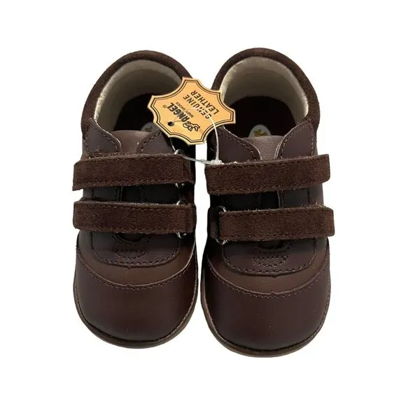 NEW Angel Baby By L'Amour Sz 5 Brown Leather Shoes