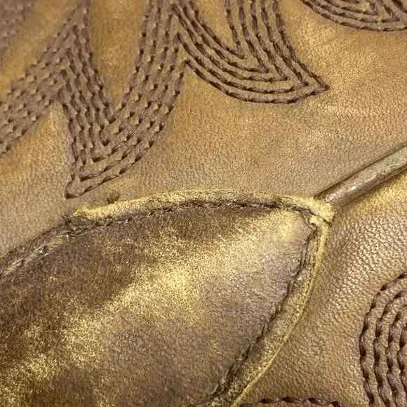 NEW ARIAT Womens Chandler Cowboy Boots Size 7.5C Ankle X-Toe  Mid Heel Brown
