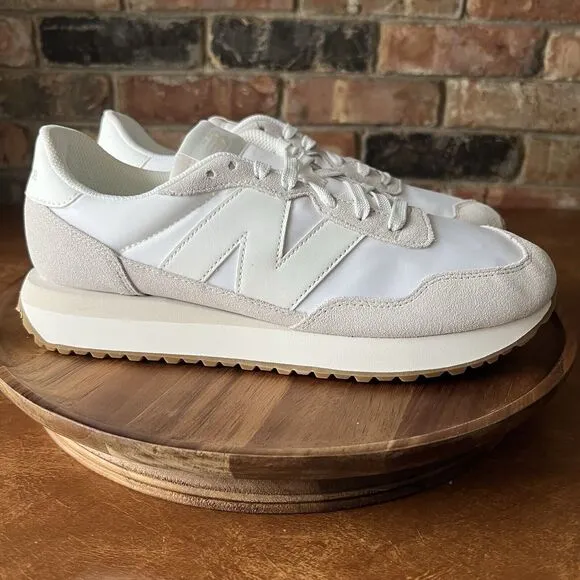 New Balance 237 Suede Sneaker Shoes Nimbus Cloud White Women's 11.5 Men's 10