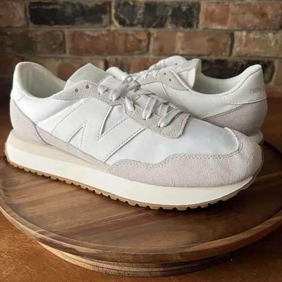 New Balance 237 V1 Classic Sneaker Shoes Nimbus Cloud White Womens 11.5 Men's 10