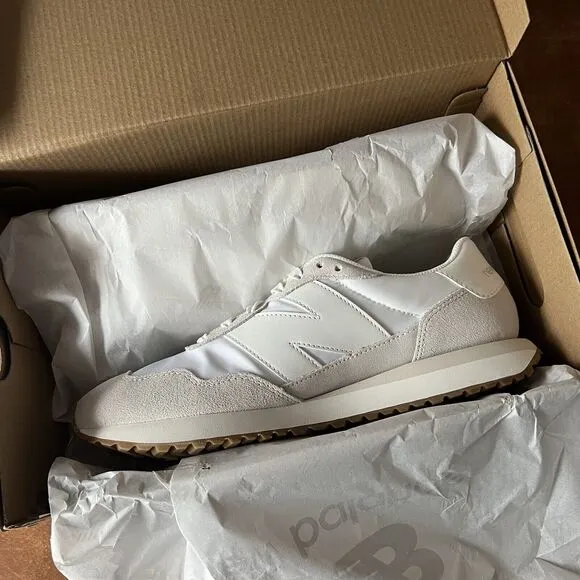 New Balance 237 V1 Classic Sneaker Shoes Nimbus Cloud White Womens 11.5 Men's 10