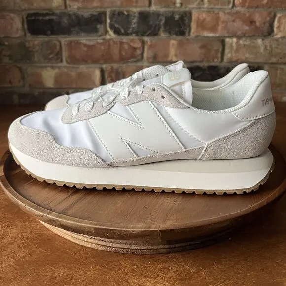 New Balance 237 V1 Classic Sneaker Shoes Nimbus Cloud White Womens 11.5 Men's 10