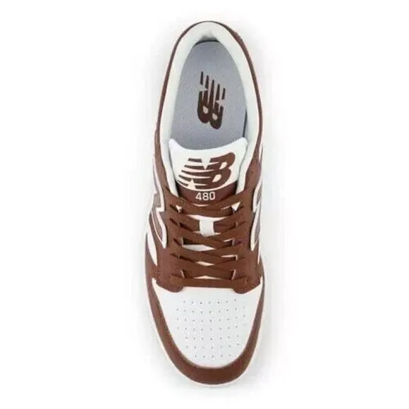 New Balance 480 BB480LHB Sneakers Men's Brown White Leather Casual Shoes TF4236