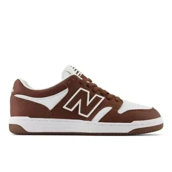 New Balance 480 BB480LHB Sneakers Men's Brown White Leather Casual Shoes TF4236