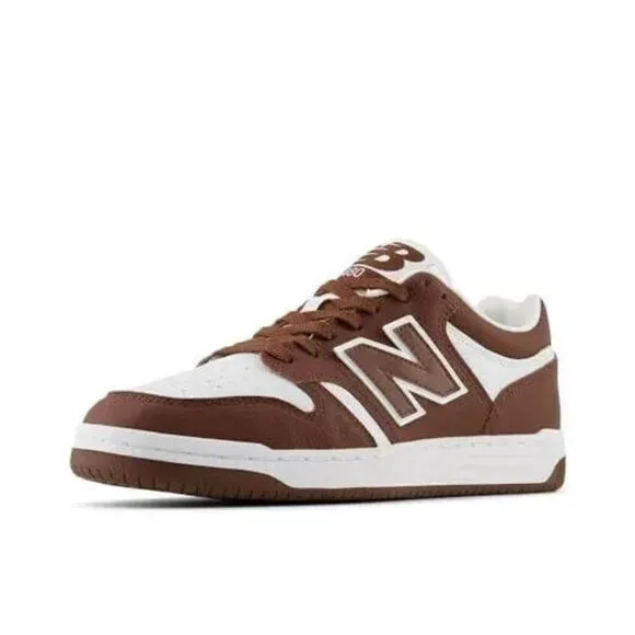 New Balance 480 BB480LHB Sneakers Men's Brown White Leather Casual Shoes TF4236