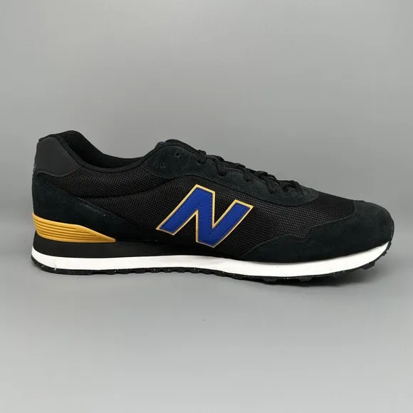 New Balance 515 Classic Black /Blue Running Shoes ML515HTB Men's Sz 17 NEW!