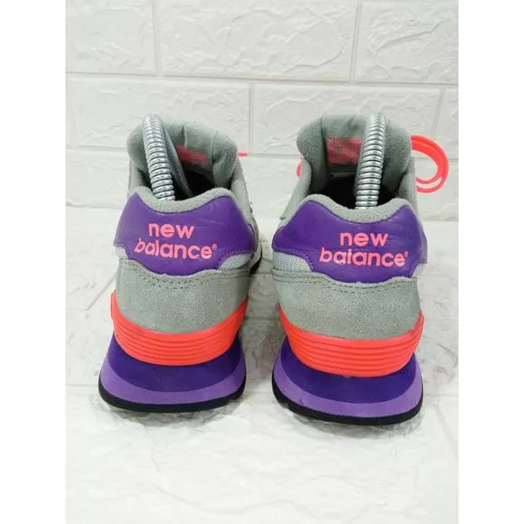 New Balance 515 V Classic Women Size 8 Running Shoes Gray Orange Purple WL515MS