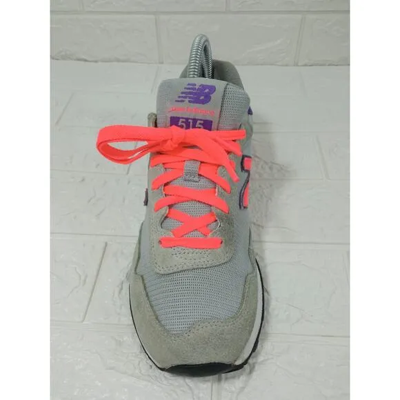 New Balance 515 V Classic Women Size 8 Running Shoes Gray Orange Purple WL515MS