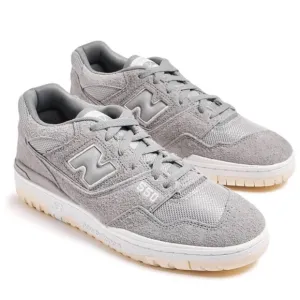 New Balance 550 Slate Gray Suede Sneakers