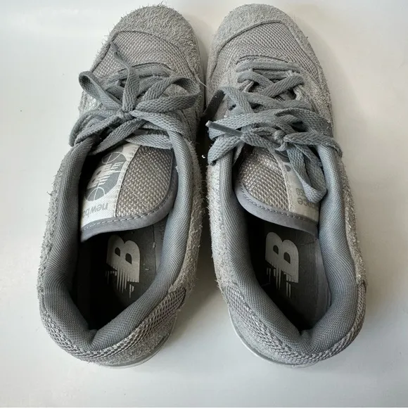 New Balance 550 Slate Gray Suede Sneakers