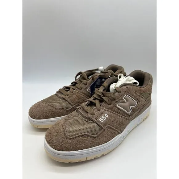 New Balance 550 Suede Mushroom BB550PHA Sneakers Men's Size 8.5