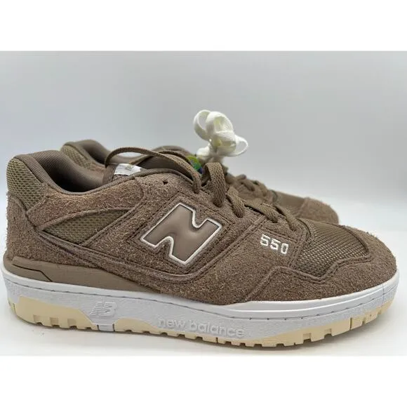 New Balance 550 Suede Mushroom BB550PHA Sneakers Men's Size 8.5