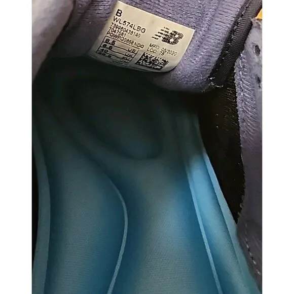 New Balance 574 Athletic Shoe Navy 8.5 Excellent Shoes Running Trainer Women's