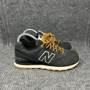 New Balance 574 Classic Black White Gum Trainers Shoes ML574HRD Mens 7.5 D