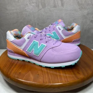 New Balance 574 Classic Kids Shoes Purple Sz 7 W/Box Athletic GC574VT