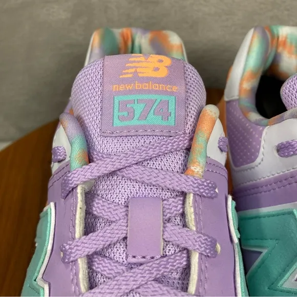 New Balance 574 Classic Kids Shoes Purple Sz 7 W/Box Athletic GC574VT
