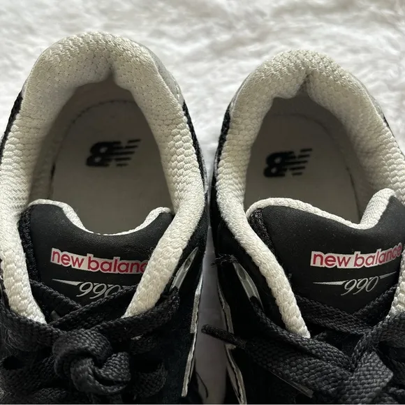 New Balance 990v3 Sneakers GC990BS3 Suede Black Silver KIDS Size 3