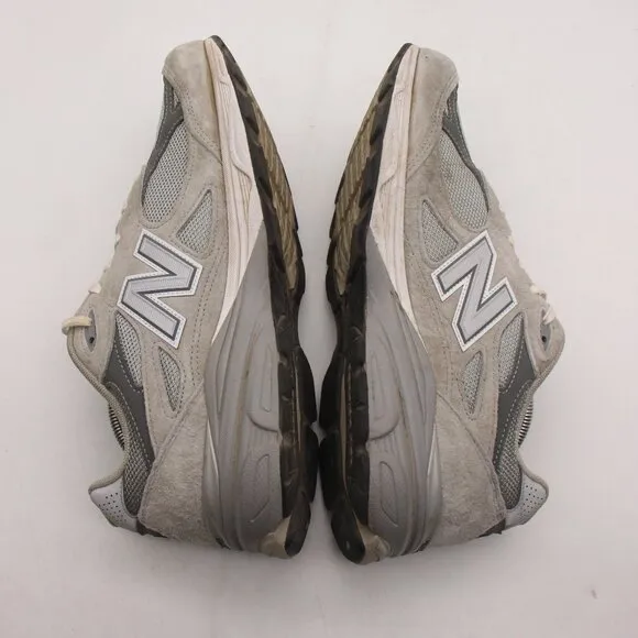New Balance 990v3 USA Grey White Men's Size 11.5 D Classic Heritage Shoes      P