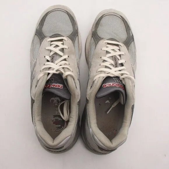 New Balance 990v3 USA Grey White Men's Size 11.5 D Classic Heritage Shoes      P