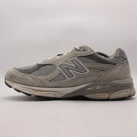 New Balance 990v3 USA Grey White Men's Size 11.5 D Classic Heritage Shoes      P