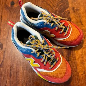 New Balance 997 Cordura Kids Sneakers Multicolor Blue/Red/Yellow Lace-Up Shoes S