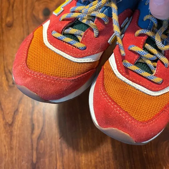 New Balance 997 Cordura Kids Sneakers Multicolor Blue/Red/Yellow Lace-Up Shoes S
