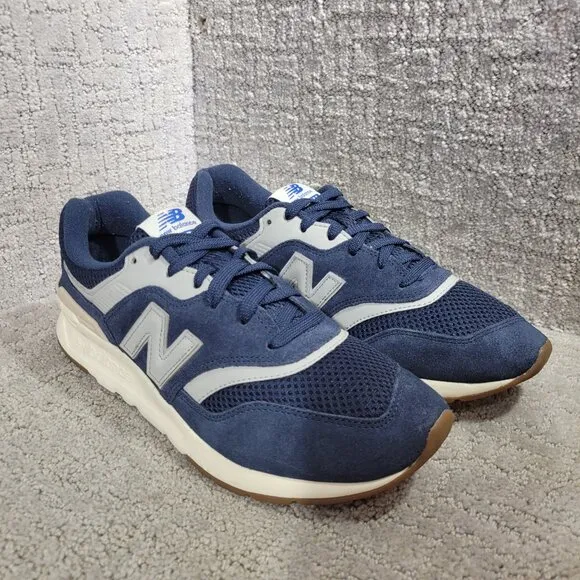 New Balance 997 Men's Size 9.5 US Navy Blue Suede Athletic Sneakers CM997HTF