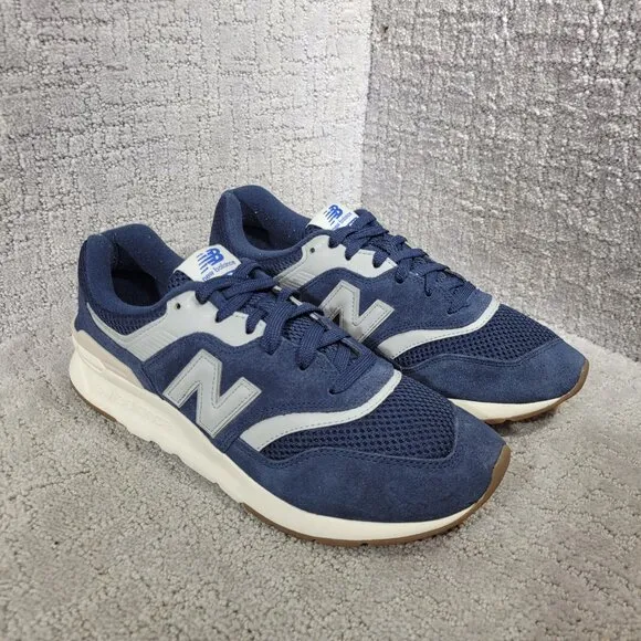 New Balance 997 Men's Size 9.5 US Navy Blue Suede Athletic Sneakers CM997HTF