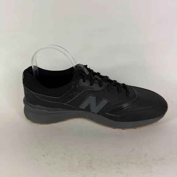 New Balance 997 Sneakers Men's 10.5 Black Leather Lace Up Low Top Golf Shoes