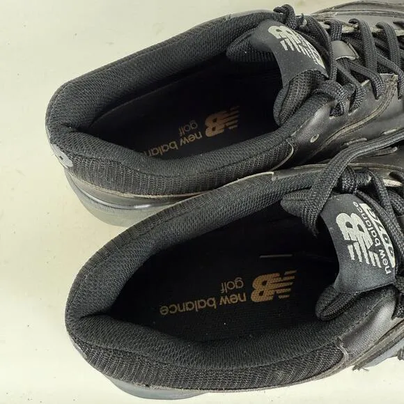 New Balance 997 Sneakers Men's 10.5 Black Leather Lace Up Low Top Golf Shoes