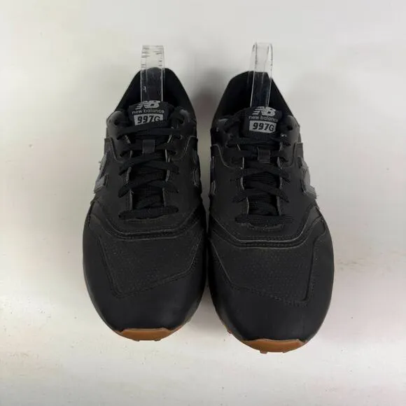 New Balance 997 Sneakers Men's 10.5 Black Leather Lace Up Low Top Golf Shoes