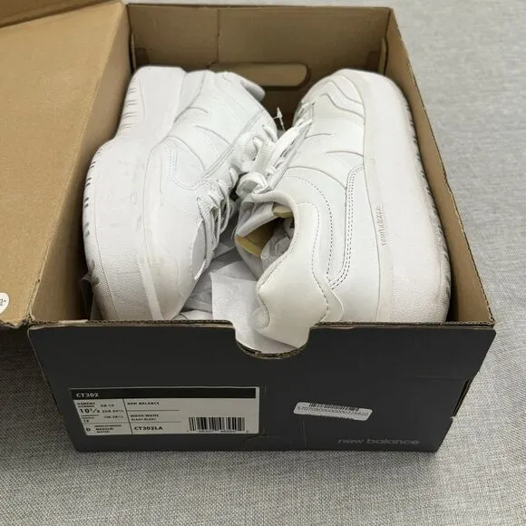 New Balance CT302 Platform Casual Shoes White/White CT302LA Mens 10.5 Women 12 D