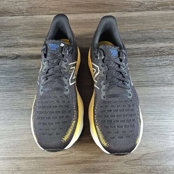 New Balance Fresh Foam X 1080 V12 Running Shoes Black Marigold - Men's Size 11