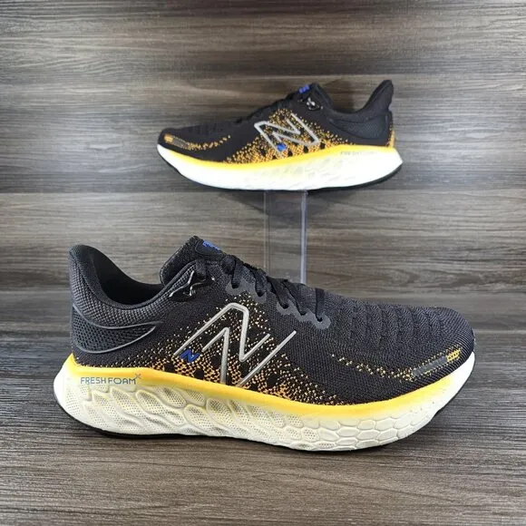 New Balance Fresh Foam X 1080 V12 Running Shoes Black Marigold - Men's Size 11