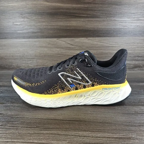 New Balance Fresh Foam X 1080 V12 Running Shoes Black Marigold - Men's Size 11