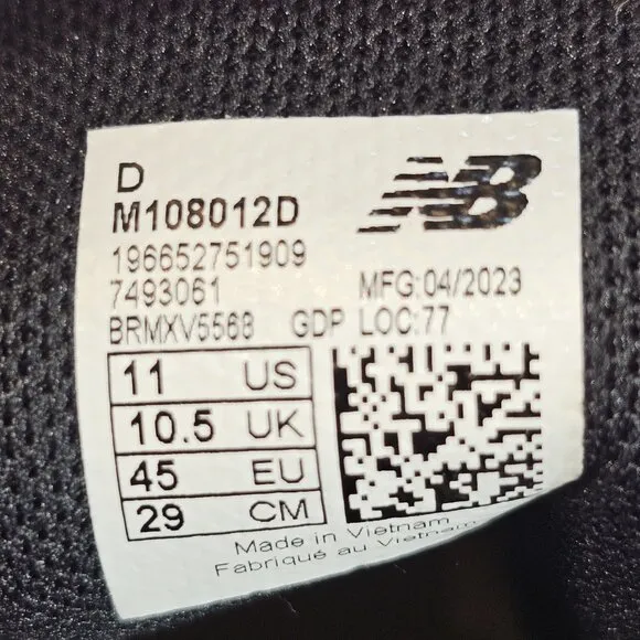 New Balance Fresh Foam X 1080 V12 Running Shoes Black Marigold - Men's Size 11