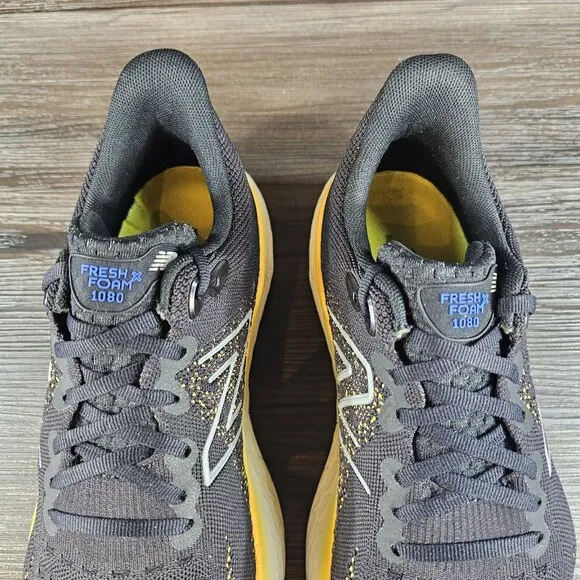 New Balance Fresh Foam X 1080 V12 Running Shoes Black Marigold - Men's Size 11