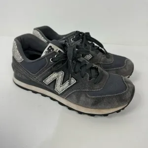 New Balance Grey 574 Gray Suede Sneakers Tennis Shoes