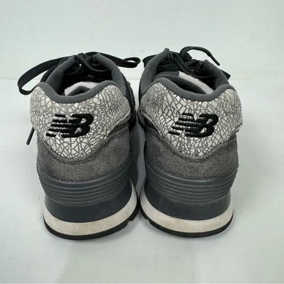 New Balance Grey 574 Gray Suede Sneakers Tennis Shoes