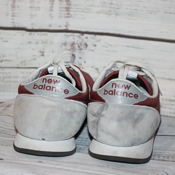 New Balance Mens' Suede Burgundy and Grey 420 Sneakers Size 10