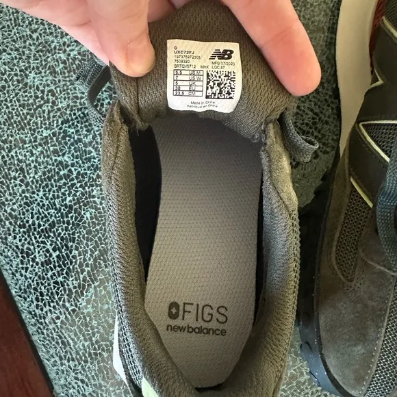 New Balance x FIGS Olive Green Sneakers
