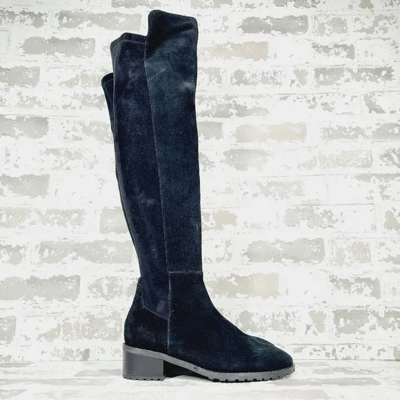 NEW Blondo Starla Waterproof Black Suede Knee High Boots i1003