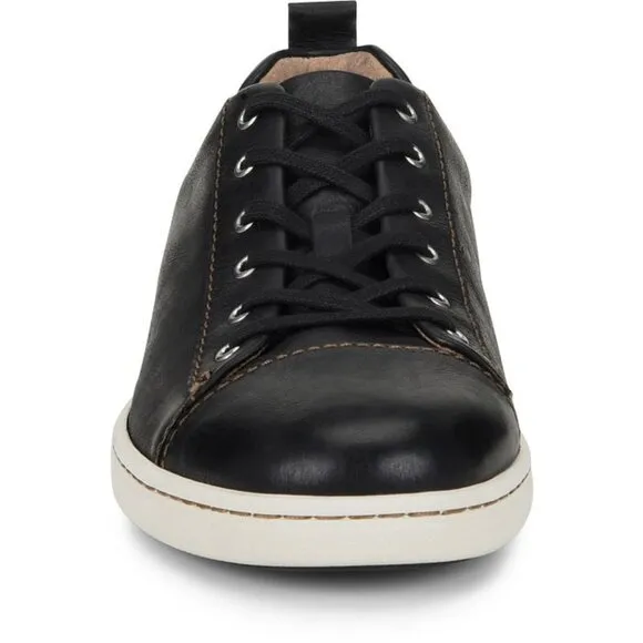 NEW BORN Men's Leather Allegheny Sport Casual Sneakers Black 462mn