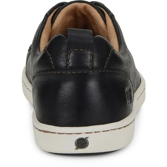 NEW BORN Men's Leather Allegheny Sport Casual Sneakers Black 462mn