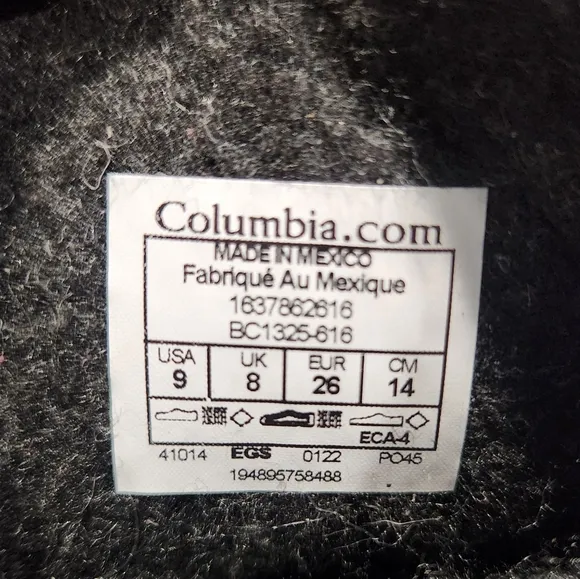 New Columbia Girls Powderbug Boots Toddler Little Kid US 9 Waterproof Winter