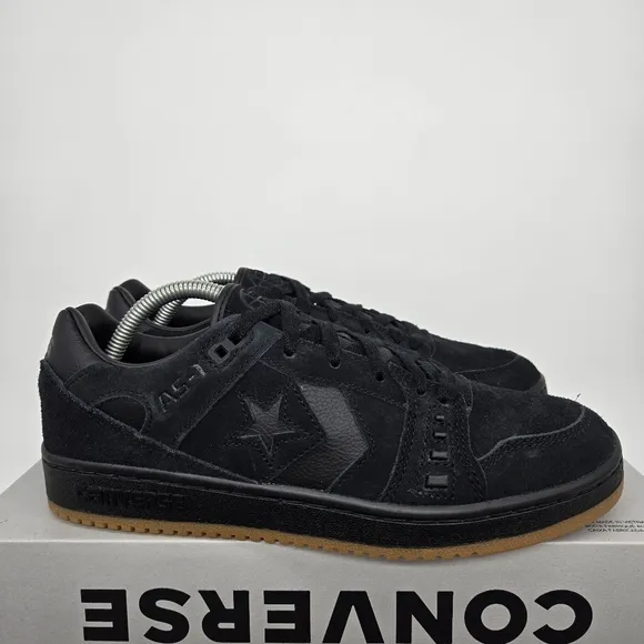 New Converse AS-1 Pro Black &amp; Gum Skate Shoes Men's Size 7.5