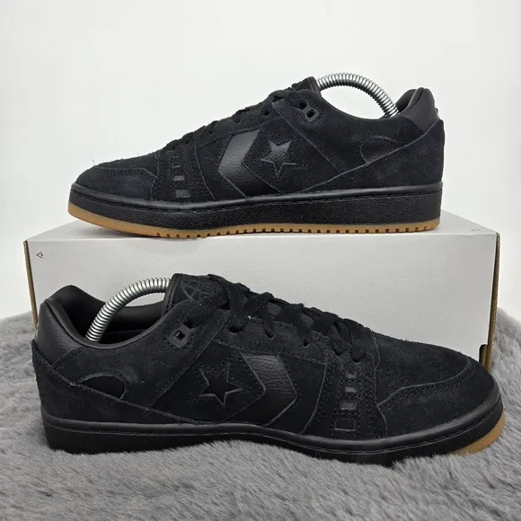 New Converse AS-1 Pro Black &amp; Gum Skate Shoes Men's Size 7.5