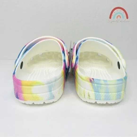 New! Crocs Classic Tie Dye Adult Clog Shoes Unisex