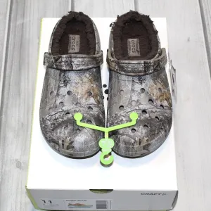 NEW Crocs Men's Classic Realtree Edge Fuzz-Lined Clogs