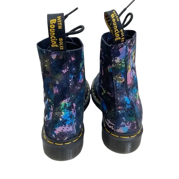New! Dr. Martens 1460 Pascal Rainbow Suede Lace Up Boots